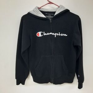 Champion hooded full zip sweatshirt jacket boys size 14-16